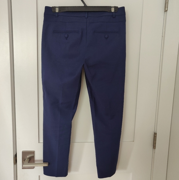 RW&CO. Mid Rise Slim Leg Cropped Navy Ankle Pants - Picture 6 of 8